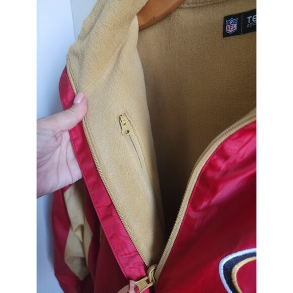 NFL Team Apparel Vintage San Francisco 49ers Reversible Fleece Jacket Mens M - Picture 6 of 11